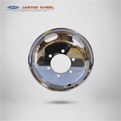 16 Inch Polished Truck Rims With Oval Holes